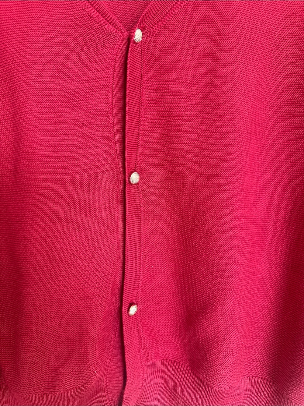 ba&sh Deep Red V-Neck Lightweight Sweater - Picture 4 of 8